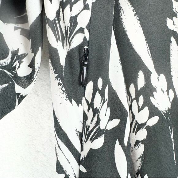 ModCloth Papier Film Festival Fete Short Sleeve Nature Print Maxi Dress Black 12 - Picture 10 of 15